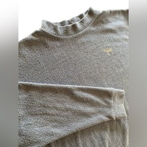 Victoria’s Secret PINK Terry Pullover Women’s L Cozy Winter Blue Ski Travel Y2K